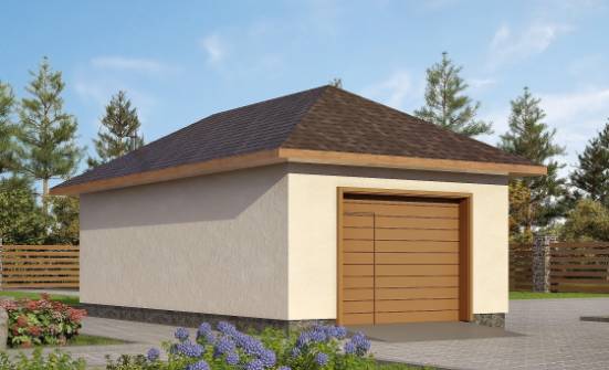 040-001-П Проект гаража из газосиликатных блоков Коркино | Проекты одноэтажных домов от House Expert