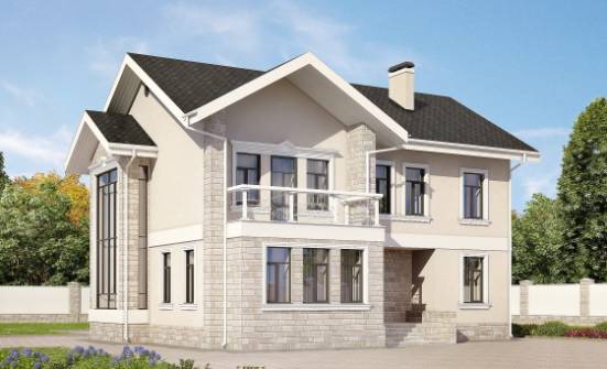 170-008-Л Проект двухэтажного дома, классический домик из поризованных блоков Усть-Катав | Проекты домов от House Expert