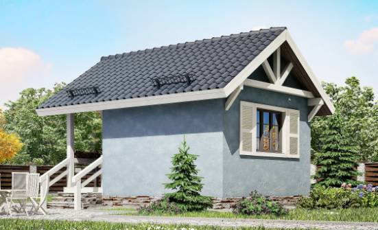 020-001-П Проект одноэтажного дома, красивый домик из бревен Усть-Катав | Проекты домов от House Expert