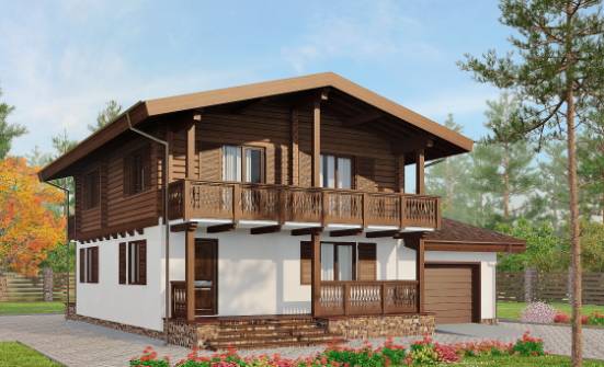 200-011-П Проект двухэтажного дома с мансардой, средний домик из твинблока Усть-Катав | Проекты домов от House Expert