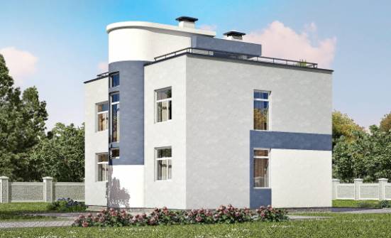 180-005-П Проект двухэтажного дома, классический загородный дом из блока Аша | Проекты домов от House Expert