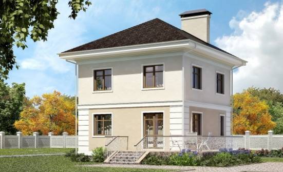 090-003-Л Проект двухэтажного дома, простой домик из газосиликатных блоков Еманжелинск | Проекты домов от House Expert