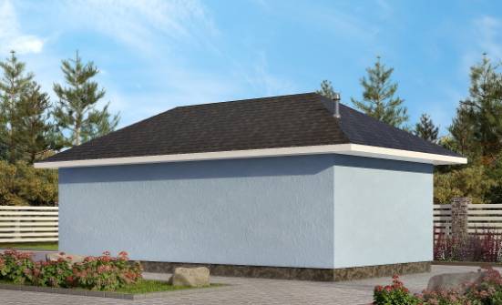 040-001-Л Проект гаража из керамзитобетонных блоков Сим | Проекты одноэтажных домов от House Expert