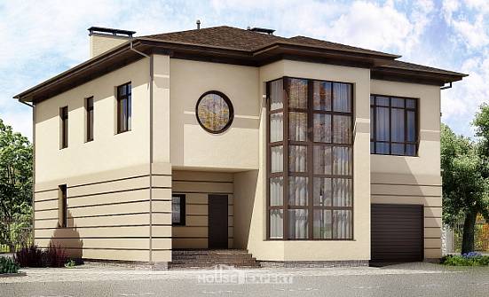 300-006-П Проект двухэтажного дома, гараж, уютный дом из кирпича Касли | Проекты домов от House Expert