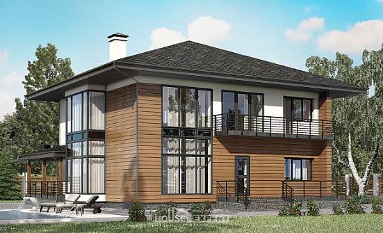 245-001-П Проект двухэтажного дома, уютный домик из бризолита Карталы | Проекты домов от House Expert