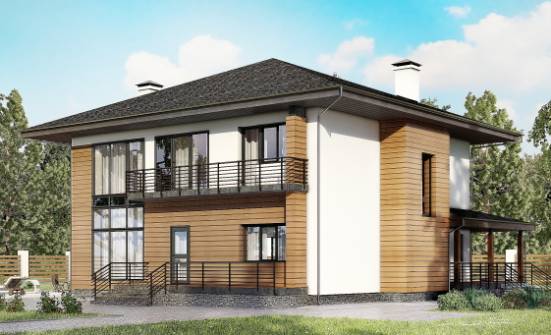 245-001-П Проект двухэтажного дома, уютный домик из бризолита Карталы | Проекты домов от House Expert