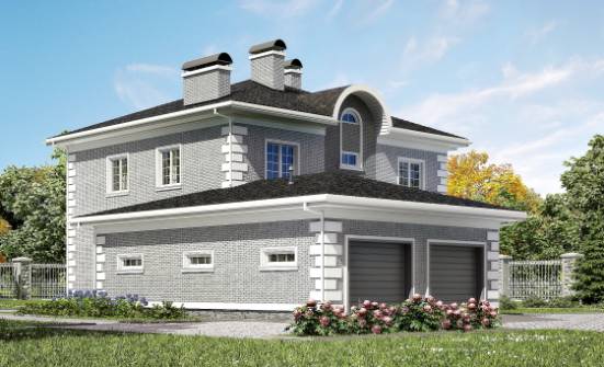 245-004-Л Проект двухэтажного дома, гараж, уютный домик из кирпича Магнитогорск | Проекты домов от House Expert