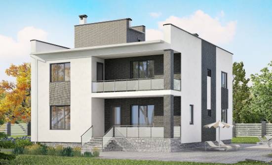 225-001-П Проект двухэтажного дома, уютный дом из твинблока Еманжелинск | Проекты домов от House Expert