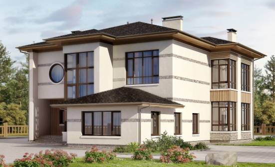 345-001-П Проект двухэтажного дома, классический домик из блока Миасс | Проекты домов от House Expert