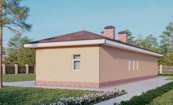 110-006-Л Проект бани из бризолита Катав-Ивановск | Проекты домов от House Expert