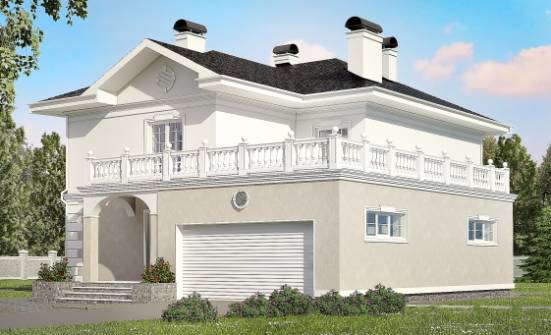 340-002-П Проект двухэтажного дома, гараж, просторный коттедж из кирпича Южноуральск | Проекты домов от House Expert