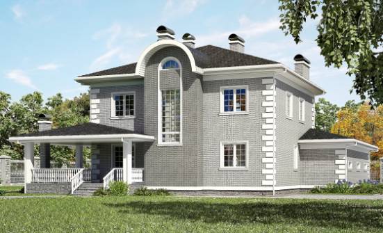 245-004-Л Проект двухэтажного дома, гараж, уютный домик из кирпича Магнитогорск | Проекты домов от House Expert