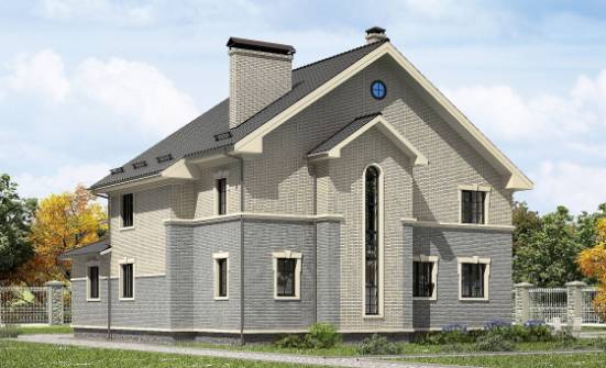 300-004-П Проект двухэтажного дома, большой загородный дом из пеноблока Бакал | Проекты домов от House Expert