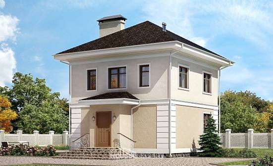 090-003-Л Проект двухэтажного дома, простой домик из газосиликатных блоков Еманжелинск | Проекты домов от House Expert