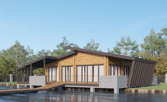 100-007-П Проект бани из бревен Сим | Проекты одноэтажных домов от House Expert