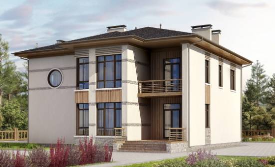 345-001-П Проект двухэтажного дома, классический домик из блока Миасс | Проекты домов от House Expert