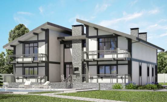 280-002-П Проект двухэтажного дома с мансардным этажом, компактный коттедж из кирпича Чебаркуль | Проекты домов от House Expert