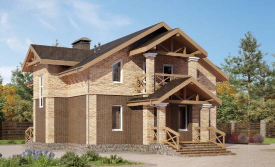 160-014-П Проект двухэтажного дома, доступный загородный дом из арболита Озёрск | Проекты домов от House Expert