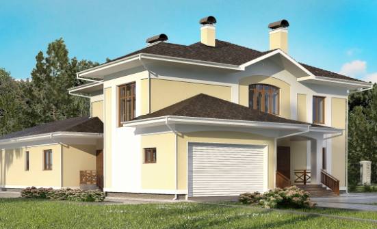 375-002-Л Проект двухэтажного дома и гаражом, уютный домик из кирпича Бакал | Проекты домов от House Expert