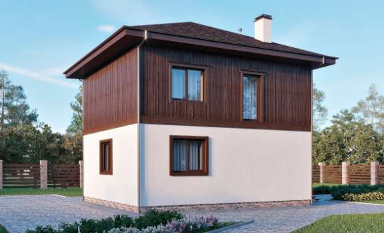 100-006-Л Проект двухэтажного дома, классический дом из твинблока Озёрск | Проекты домов от House Expert