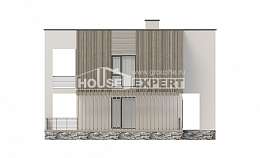 150-017-П Проект двухэтажного дома, красивый домик из керамзитобетонных блоков, Юрюзань